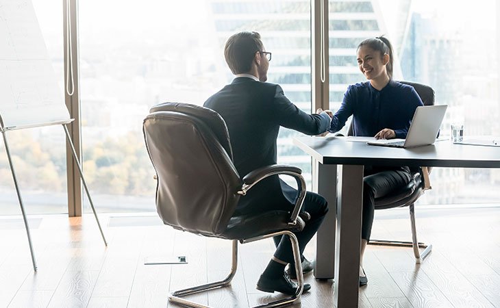 30+ Must-Ask Exit Interview Questions With Answers &Amp; Tips Independent Recruiter LLC | Staffing Agency handshaking in an interview