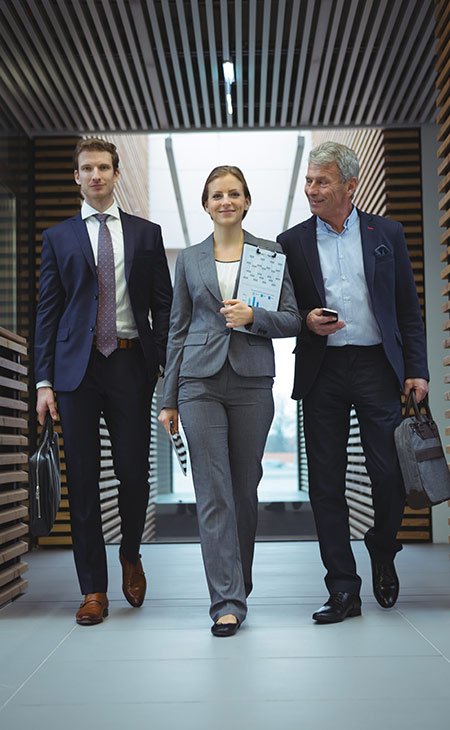 100+ Interview Questions For Managers &Amp; Interview Answers Independent Recruiter LLC | Staffing Agency three-business-people-walking